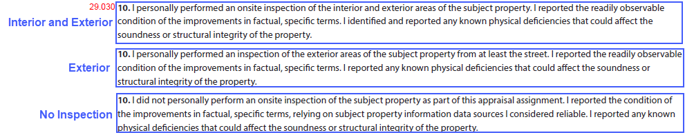 URAR form snippet